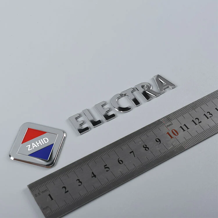 3D metalowa naklejka