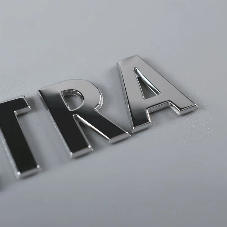 3D metalowa naklejka