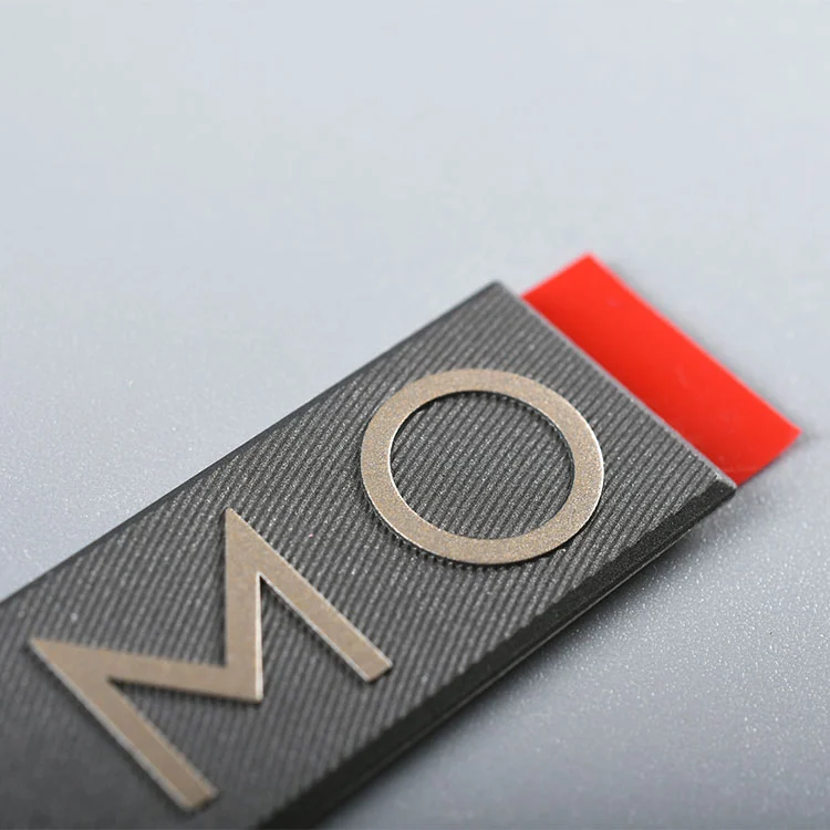 Elektrokorming nikiel metalowy logo etykieta logo