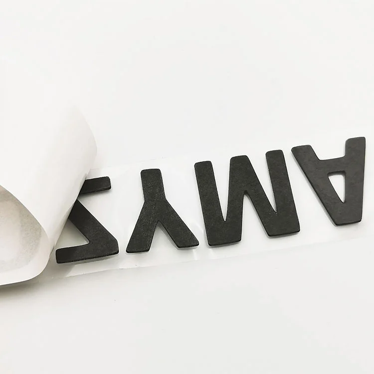 3D Chrome Srebrna miękka naklejka