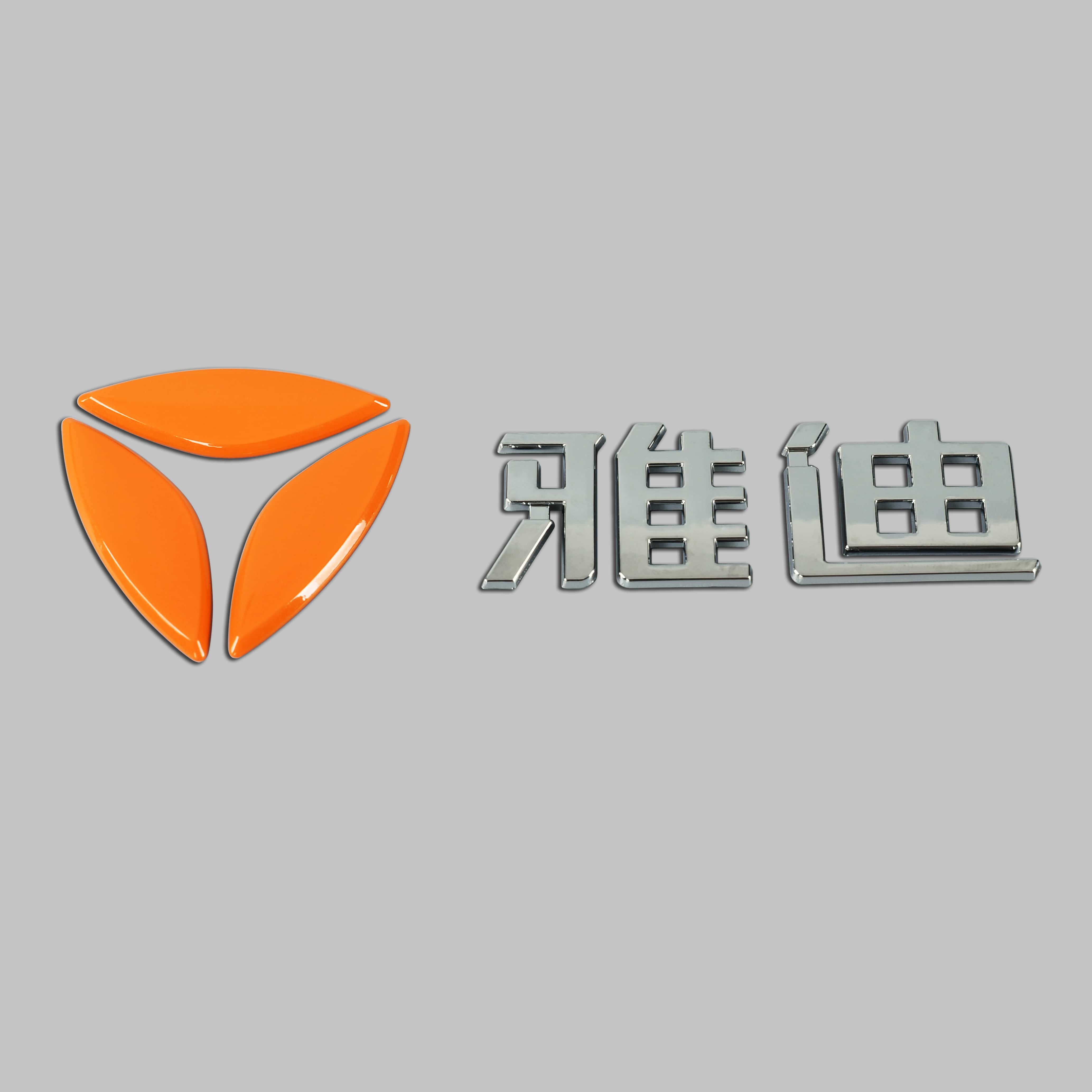Naklejka na etykietę motocykla 3D z tworzywa sztucznego, chromowanego logo ABS