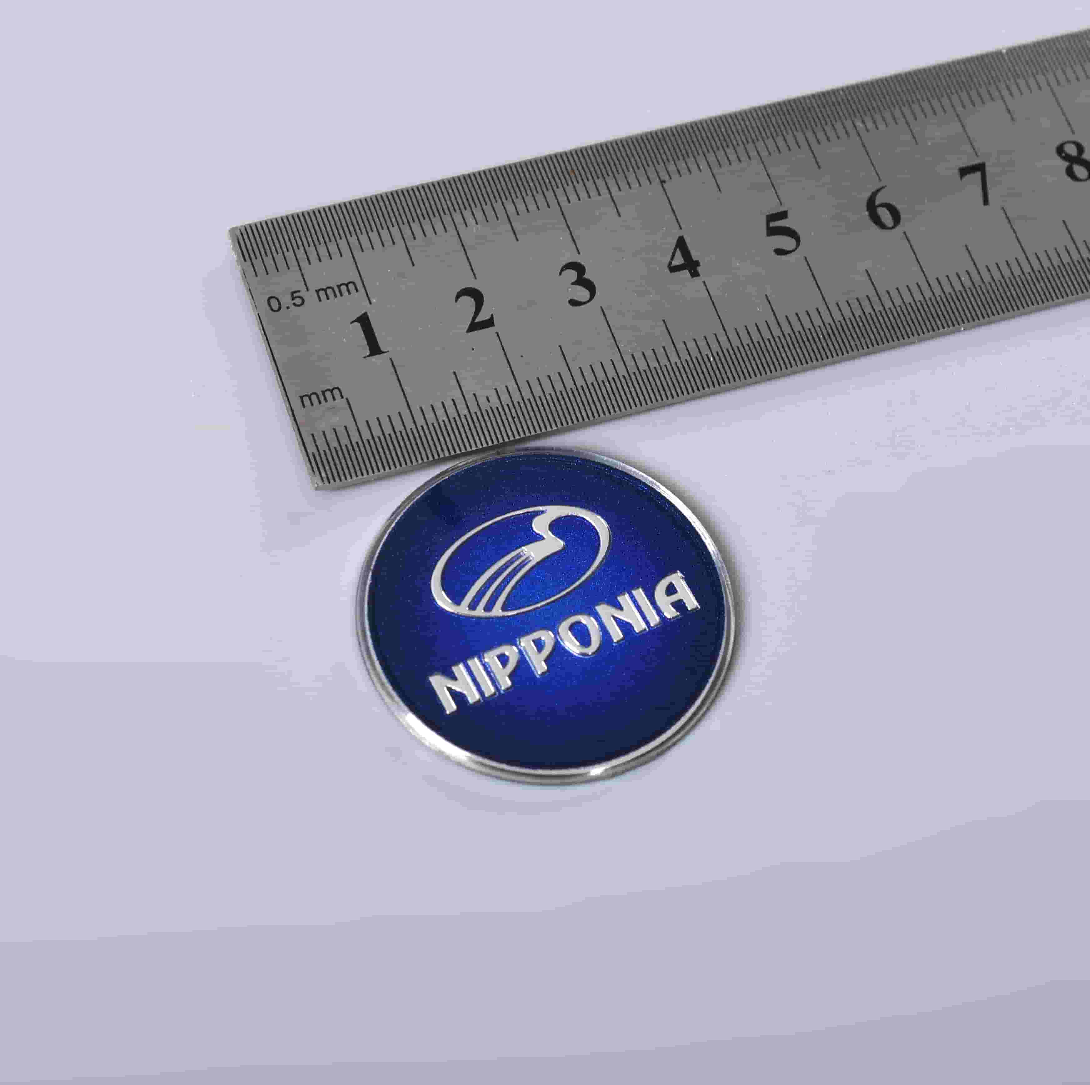 Wytłoczony plastikowy emblemat 3D z logo