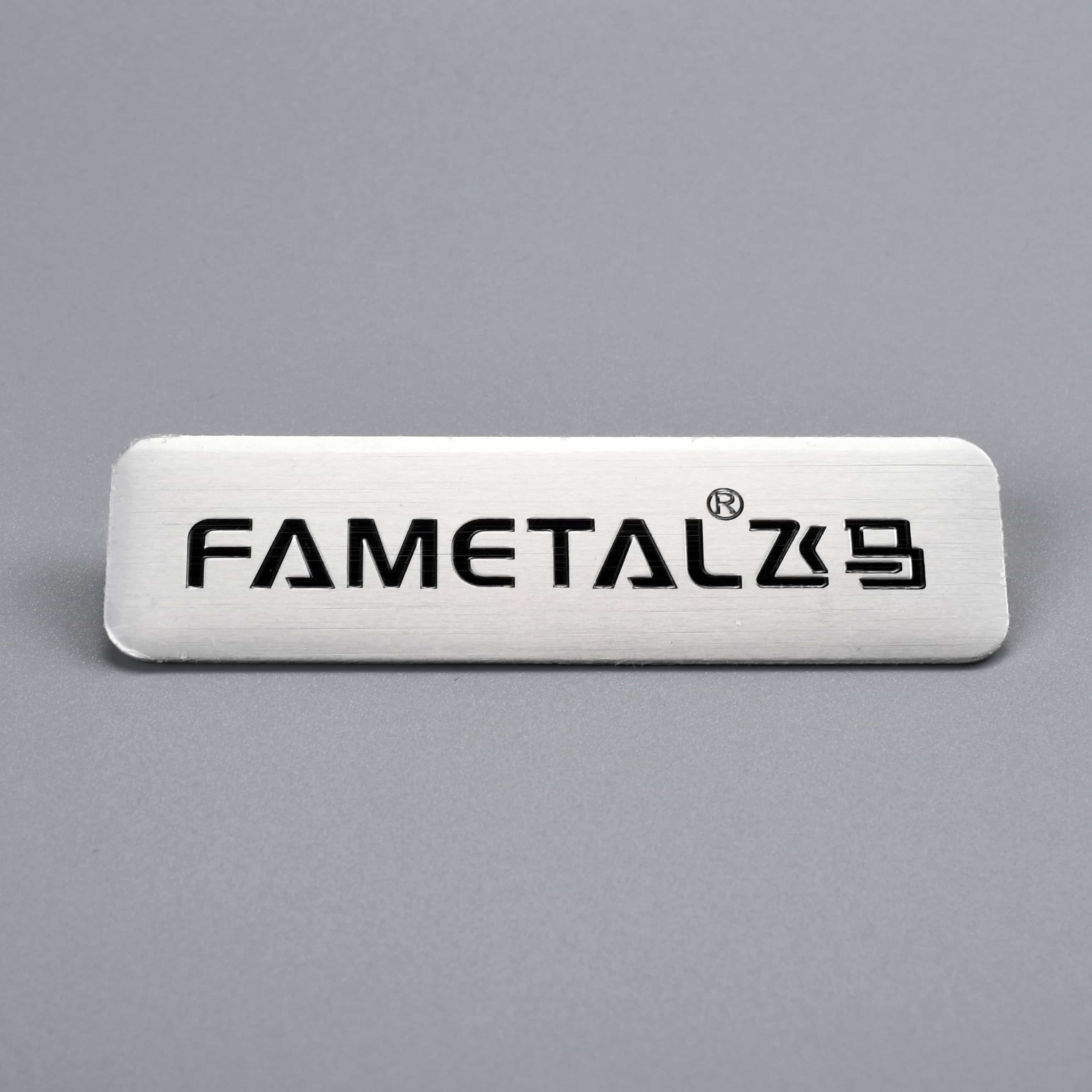 Etykieta sprzętu aluminiowego