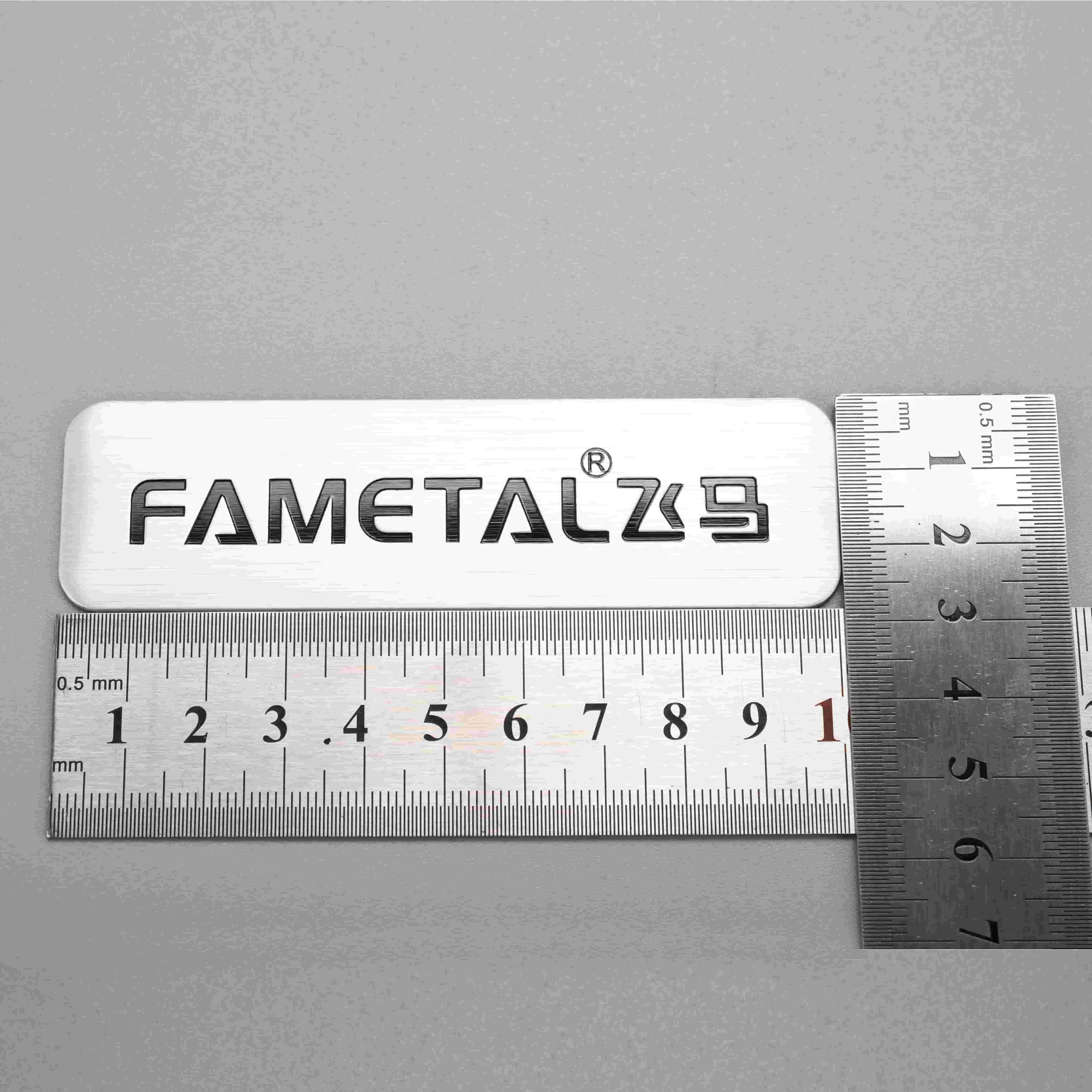 Etykieta sprzętu aluminiowego