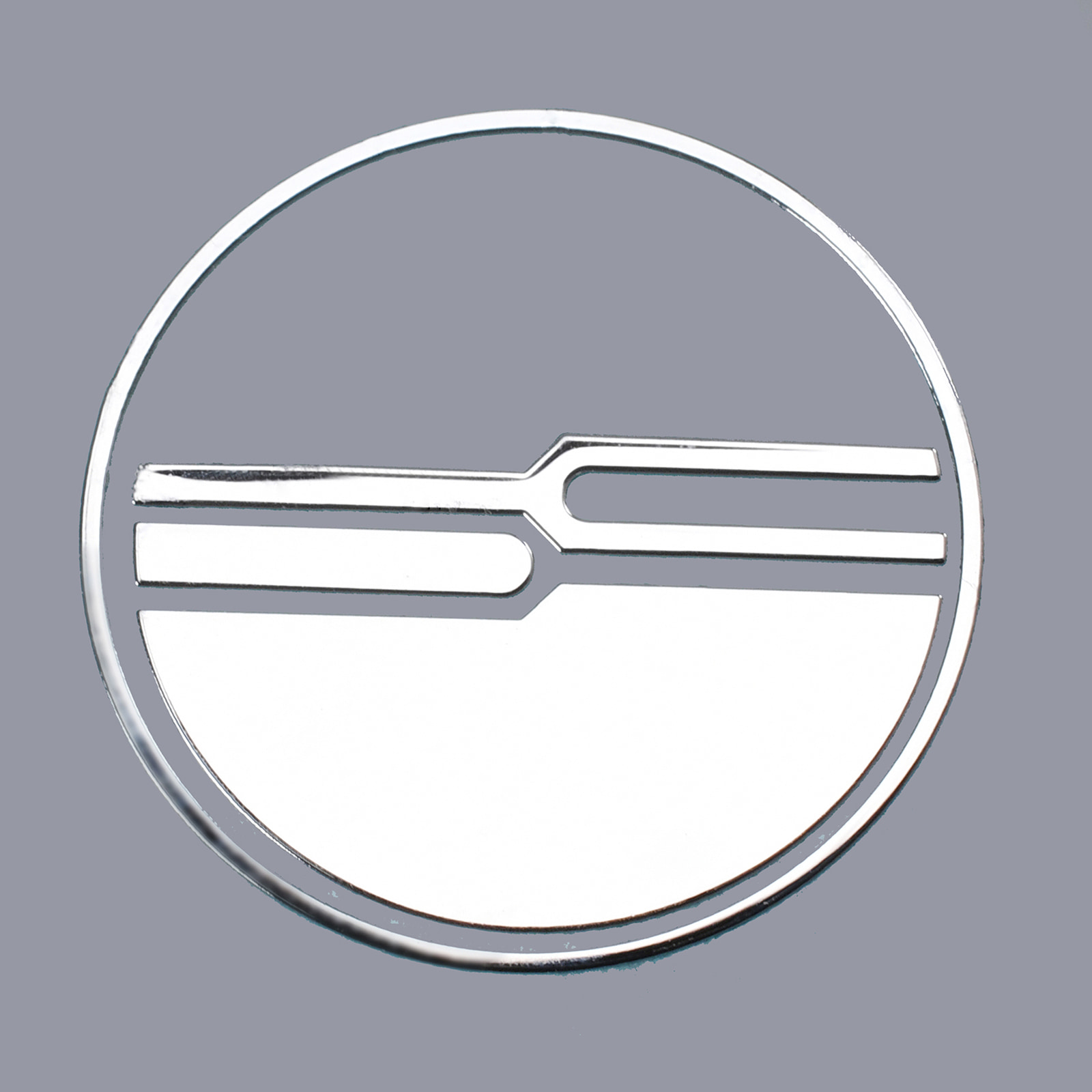 Naklejki z metalowym logo w kolorze chromu z mocnym klejem