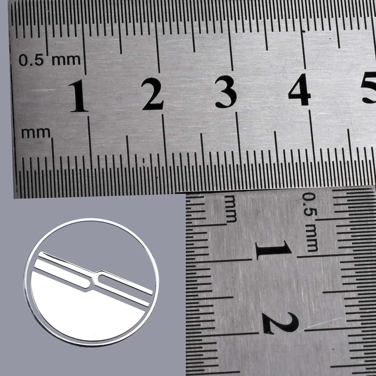 Naklejki z metalowym logo w kolorze chromu z mocnym klejem