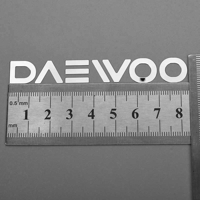 Logo naklejki metalowej do transferu elektroformowego