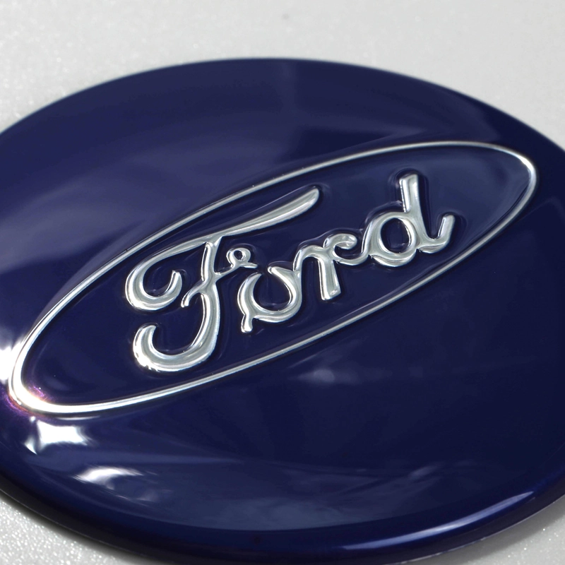 Etykiety aluminiowe do dekoracji piasty koła samochodu, metalowy emblemat
