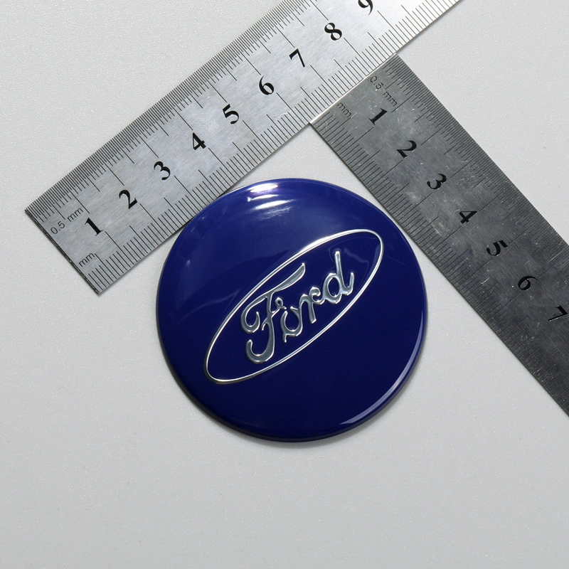 Etykiety aluminiowe do dekoracji piasty koła samochodu, metalowy emblemat