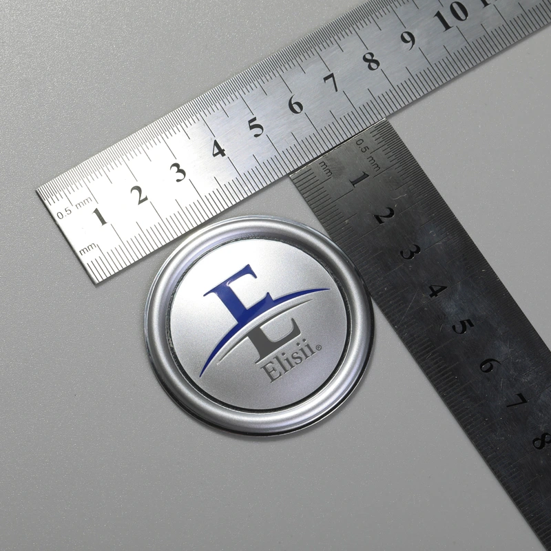 Etykieta aluminiowa Niestandardowe logo Wytłoczona naklejka 3D