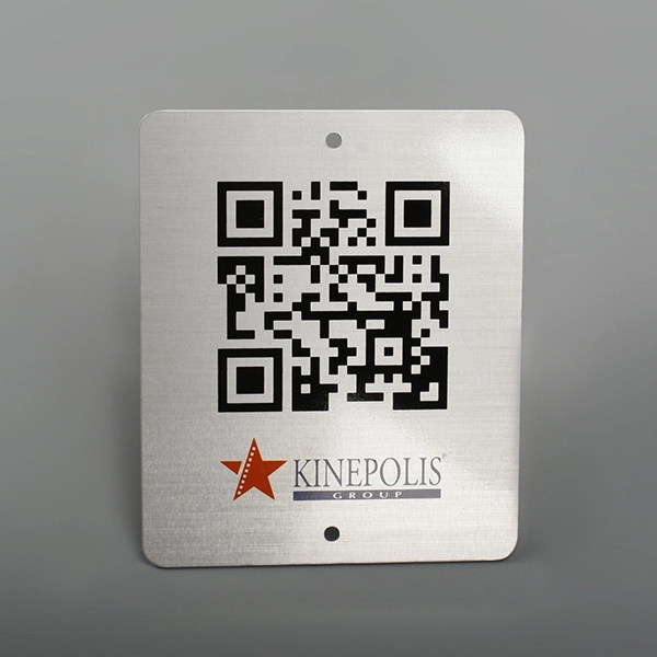 Etykieta aluminiowa z kodem QR