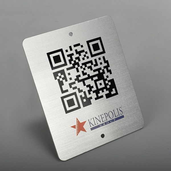 Etykieta aluminiowa z kodem QR