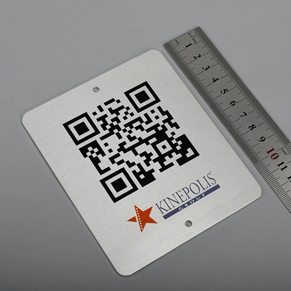 Etykieta aluminiowa z kodem QR