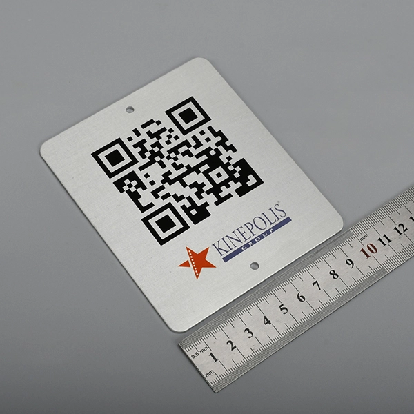 Etykieta aluminiowa z kodem QR