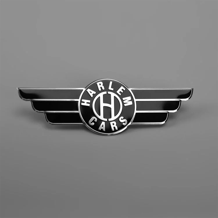 Naklejka logo ze stali nierdzewnej